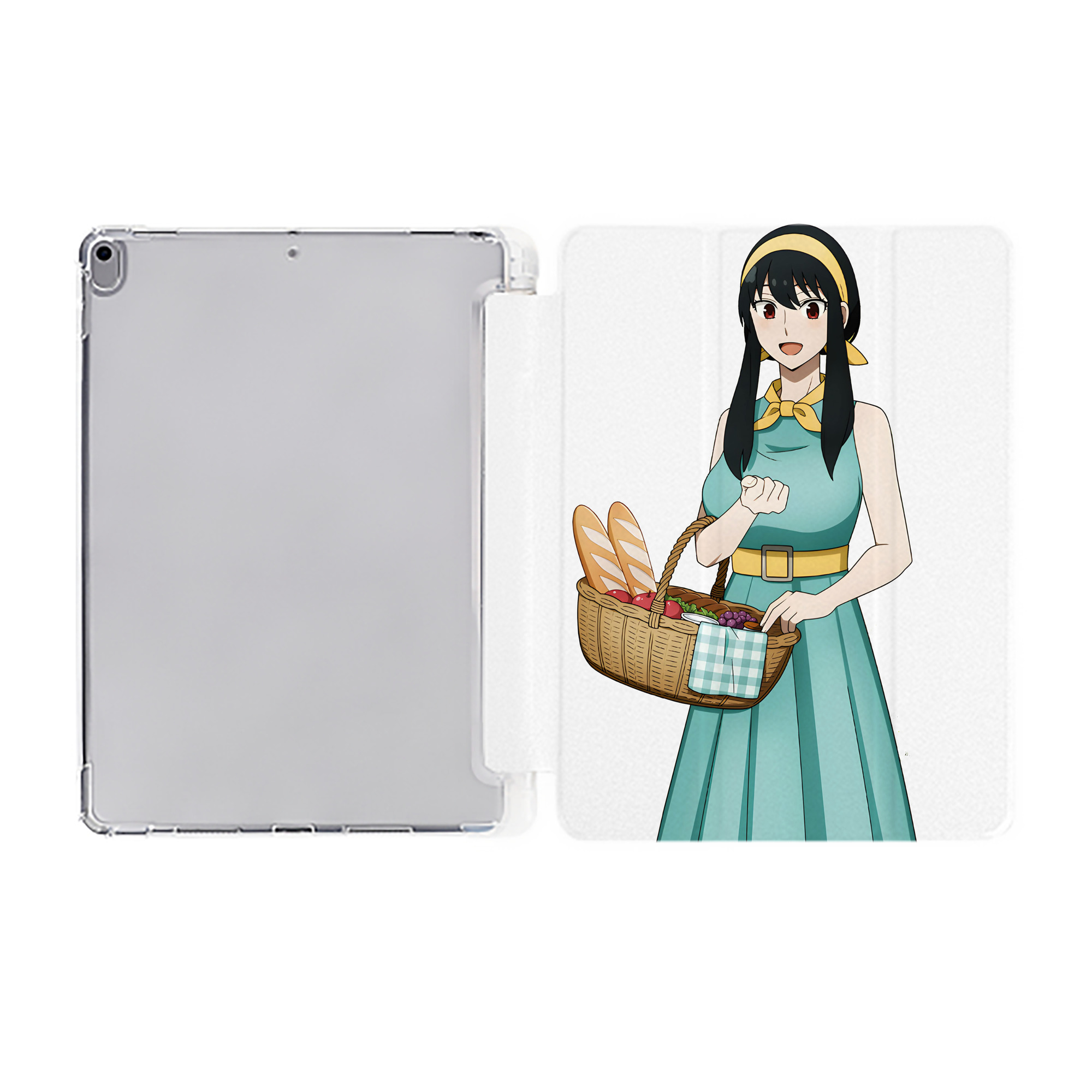 （画像用） SPY×FAMILY间谍家家酒 IPad ケース ペン収納付き 三つ折りスタンド PUレザー×シリコン 対応機種9.5/10.5/10.9インチ